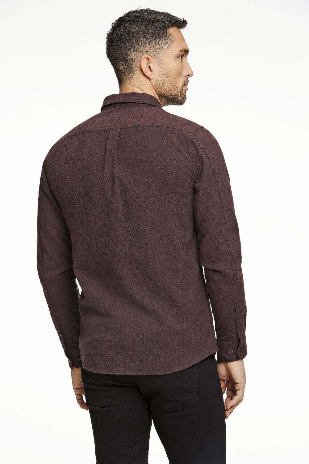 Brushed twill shirt L/S