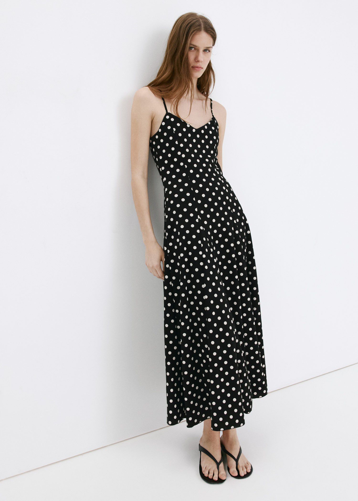 A-line dress with godets