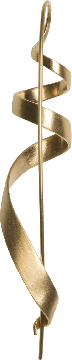 Ringlet, earring, gold-plated sterling silver