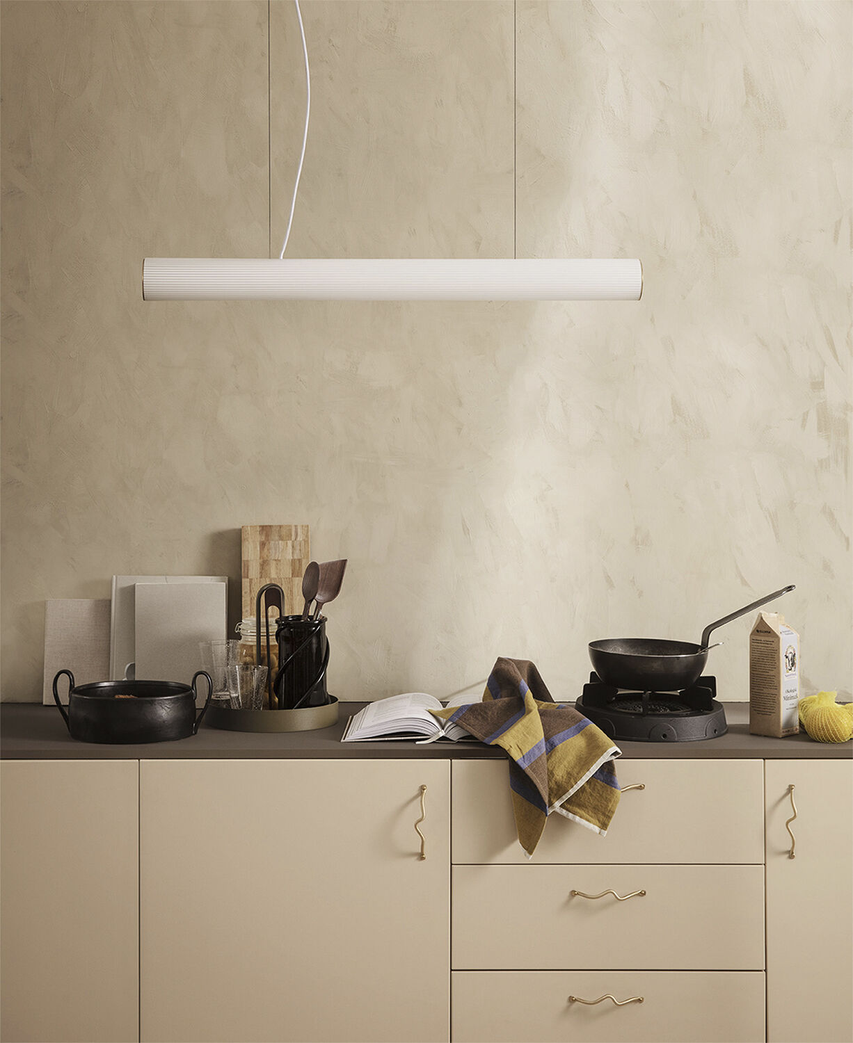 Hale Tea Towel - Lime/Bright Blue/Choco