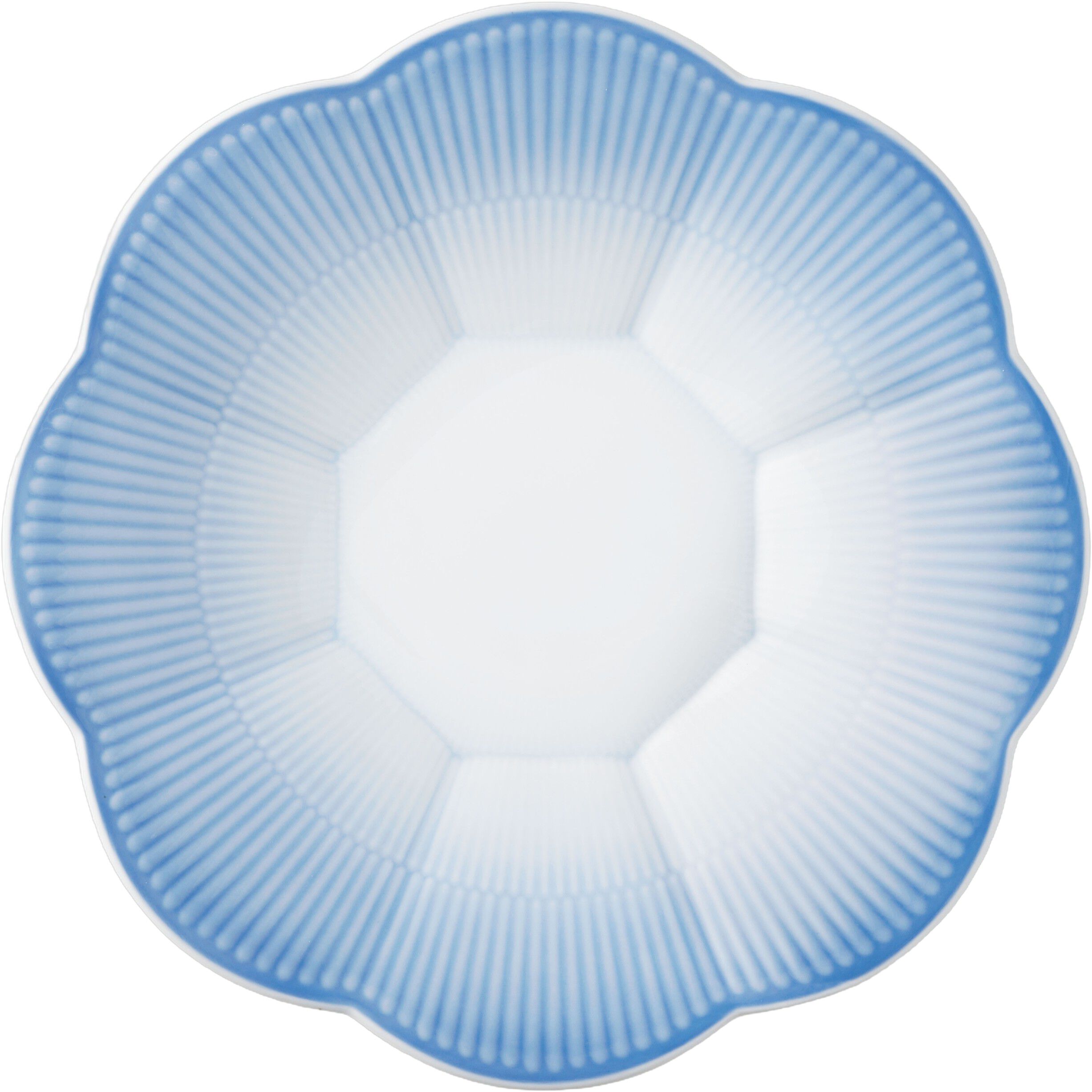 Iris dyb tallerken, bl&aring;, 25 cm