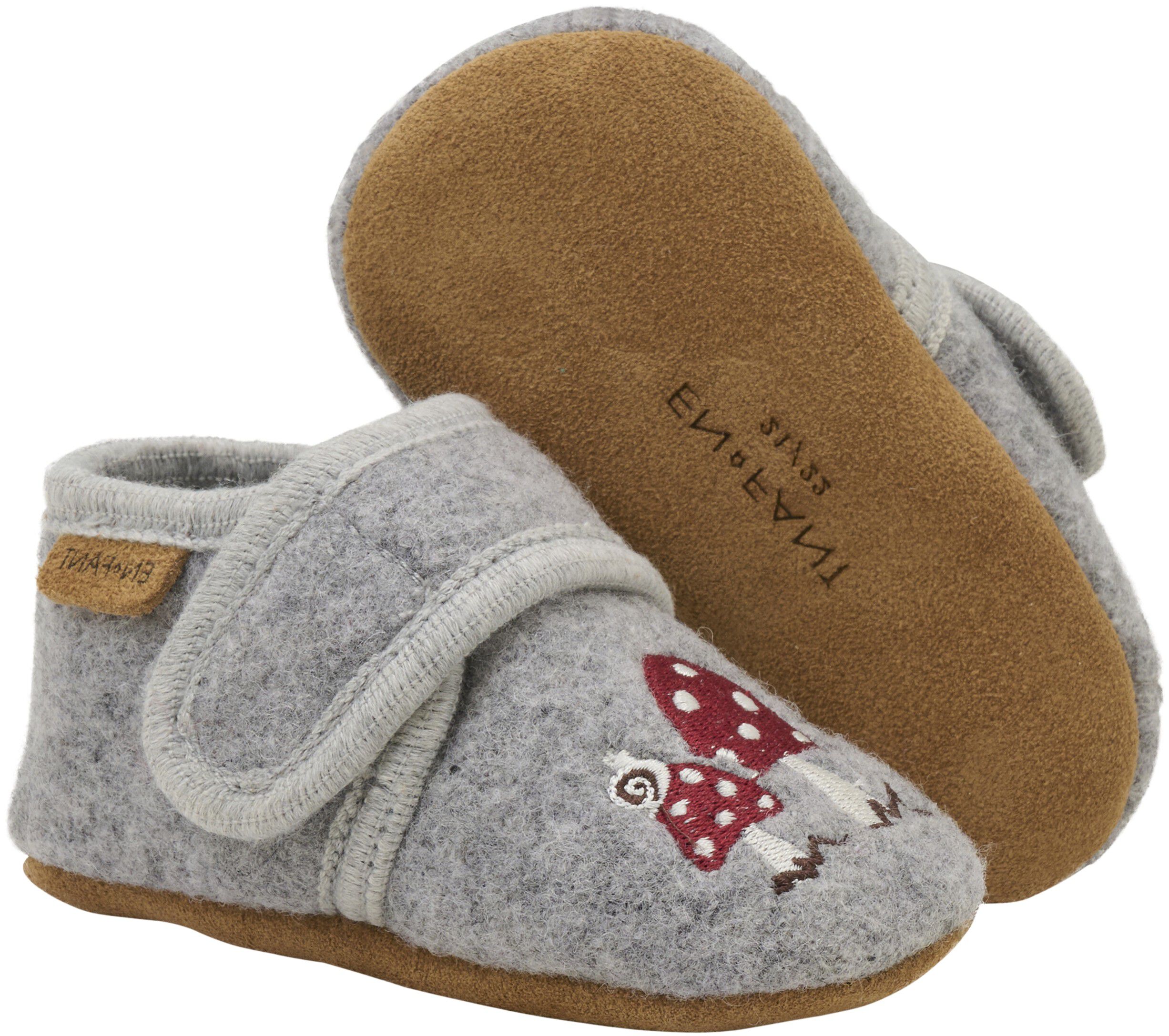 Wool Slippers w. Embroidery