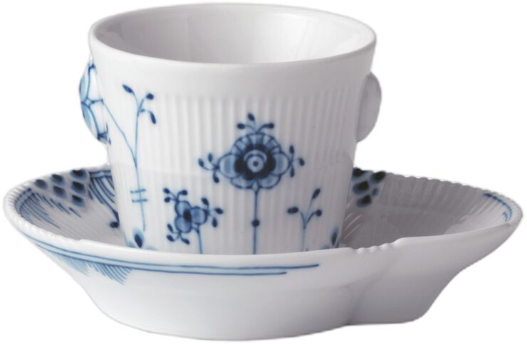 Blue Elements espressokopp och fat 9 cl