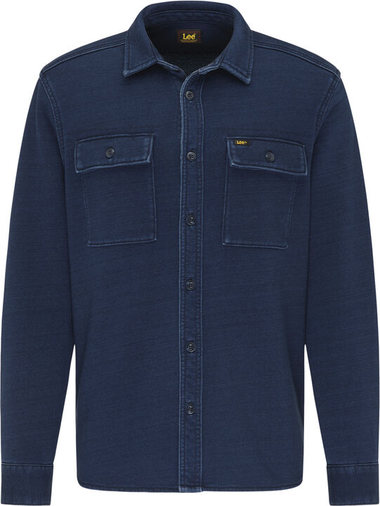WORKING_FLEECE_SHIRT INDIGO