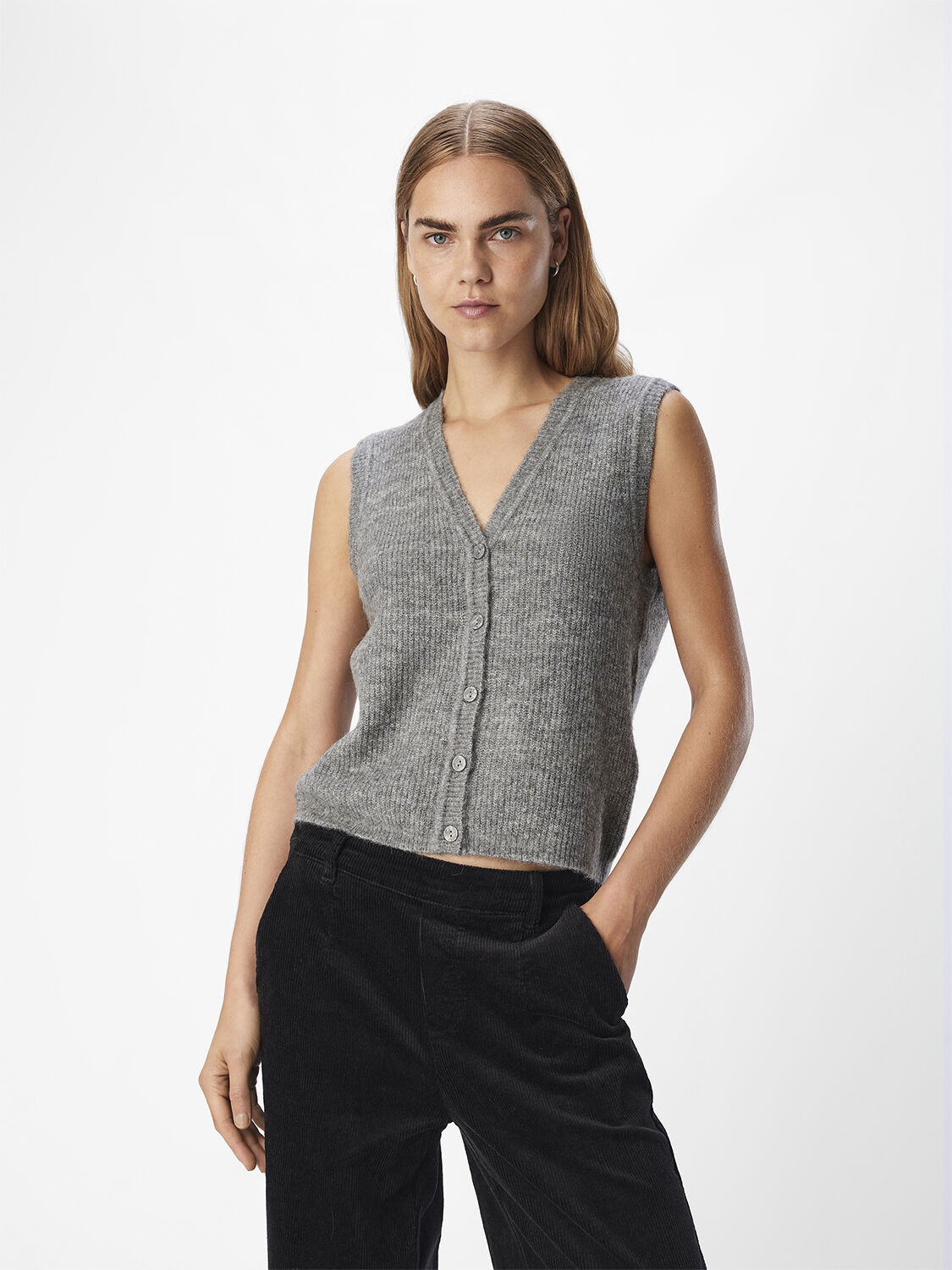 Objdiana Re V-Neck Knit Vest Noos