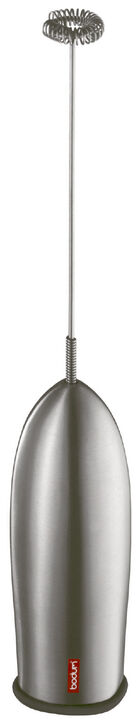 Mjölkskummare, batteridriven, rostfritt stål, utan batterier