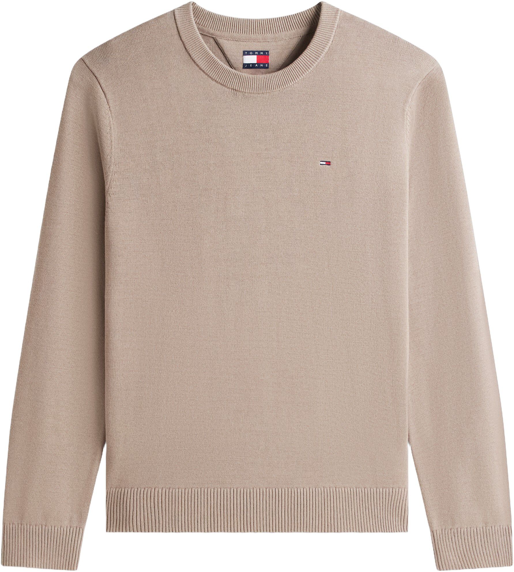 Tommy Flag Embroidery Lightweight Slim Jumper