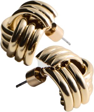 Intertwined knot earrings