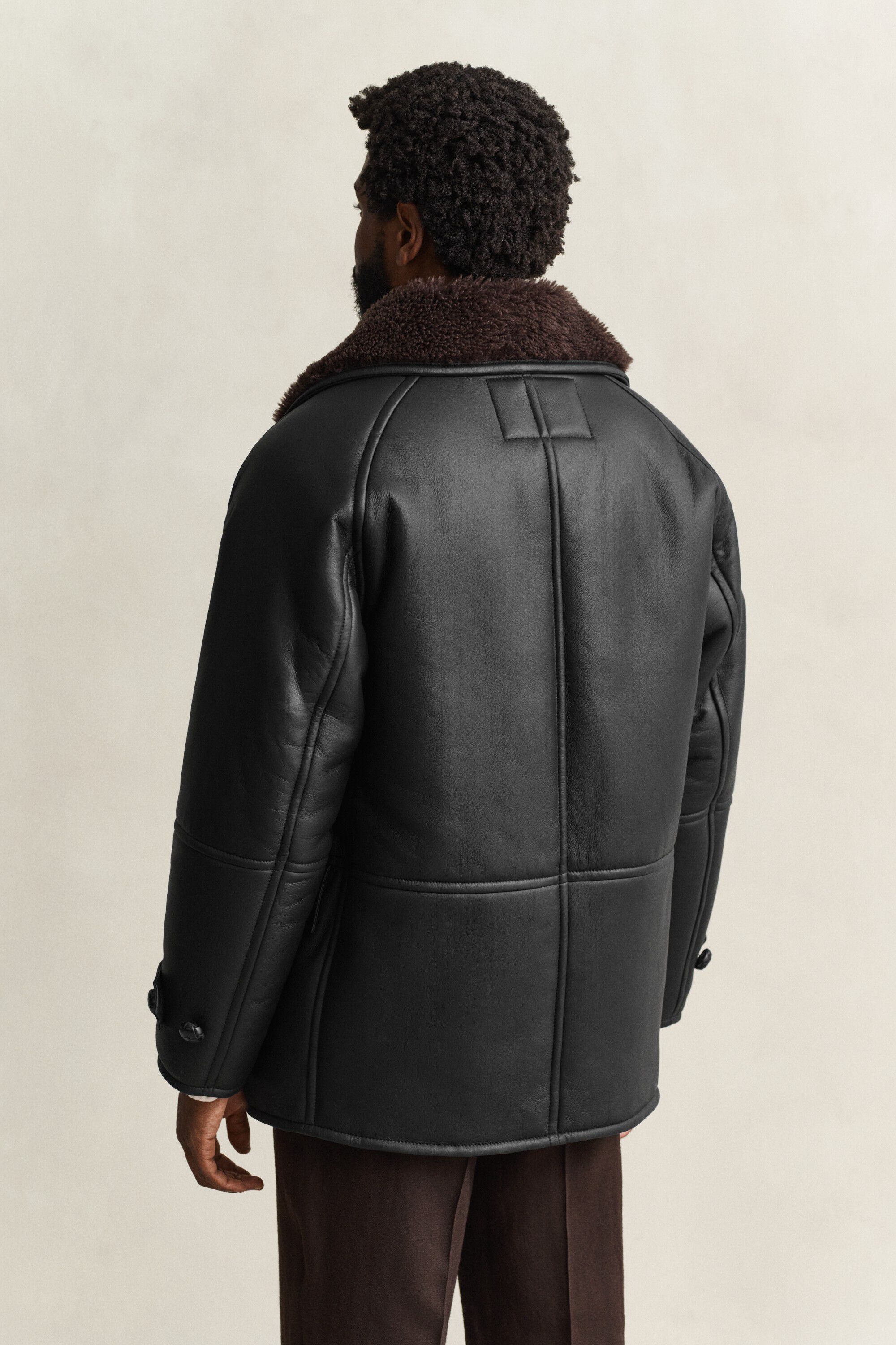 SHEARLING PEACOAT