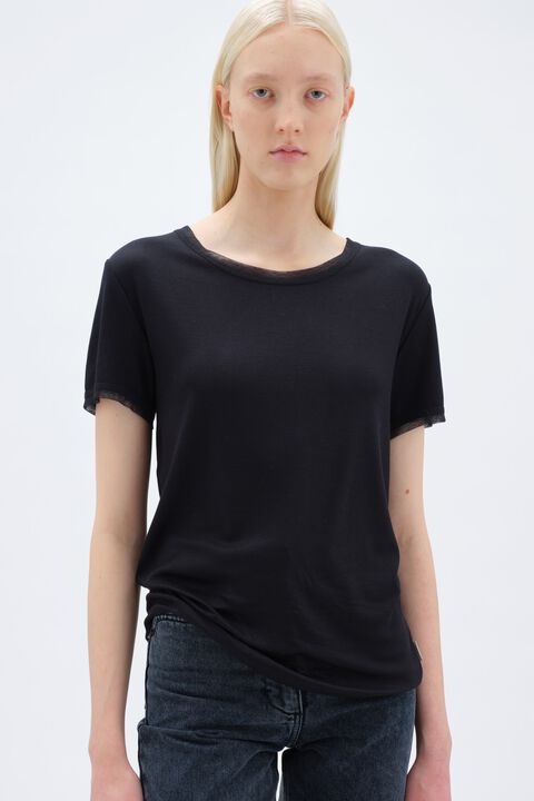 Mesh Trim Tshirt