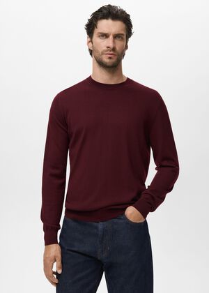 100% wool round-neck sweater