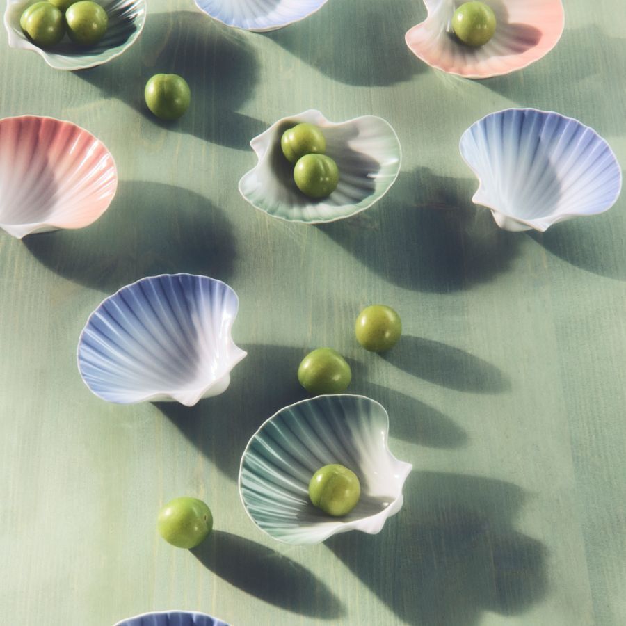 Iris Shell Dish 10cm Green