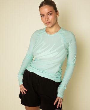 Motion performance lang&aelig;rmet tee - Mint
