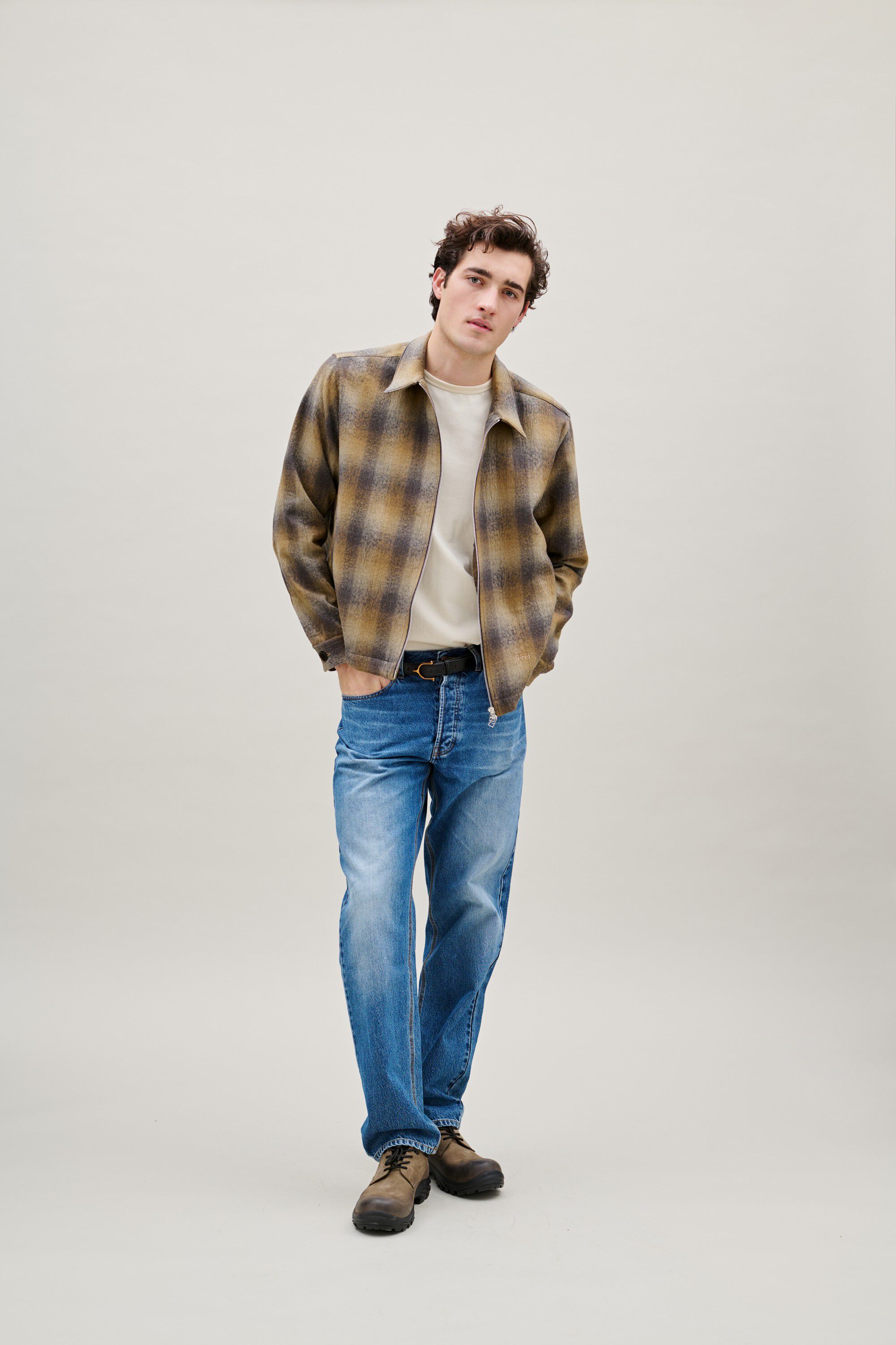RAVEN WOOL ZIP OVERSHIRT