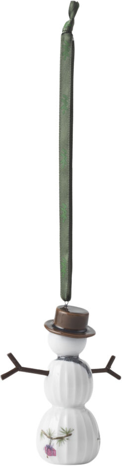 Hammersh&oslash;i Christmas Sn&ouml;gubbe h&auml;ngande H9,5 vit m. deko