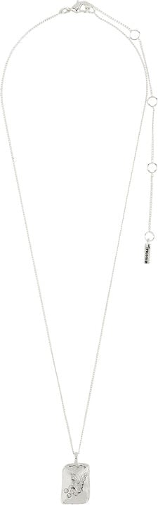 VIRGO recycled Zodiac Sign necklace, silver-plated