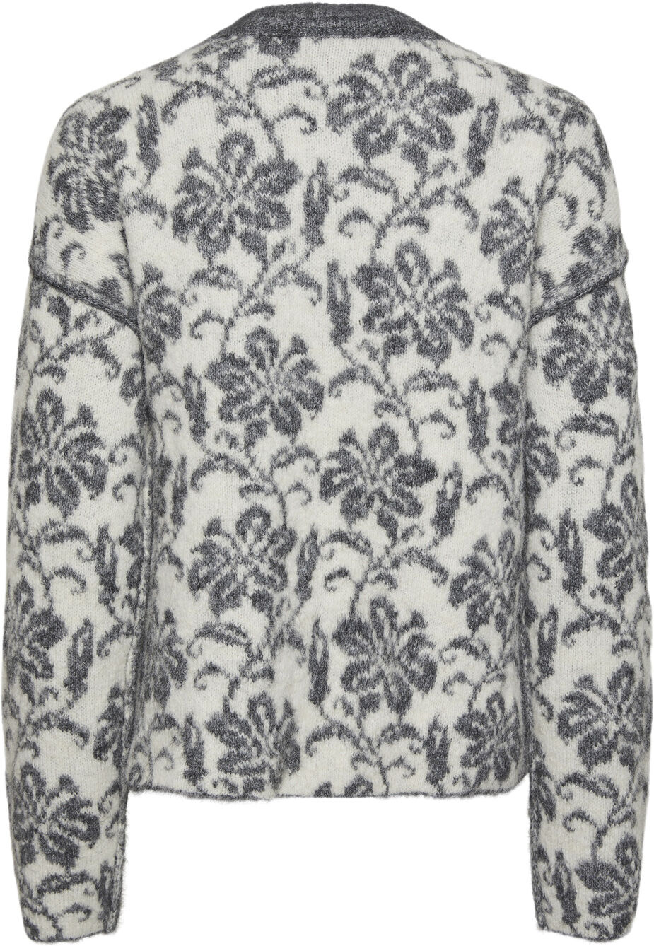 PCRAGAR LS O-NECK REV JACQUARD KNIT