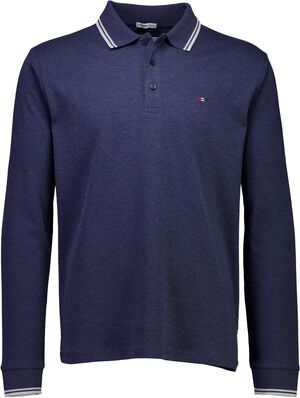 Cashmere touch polo L/S