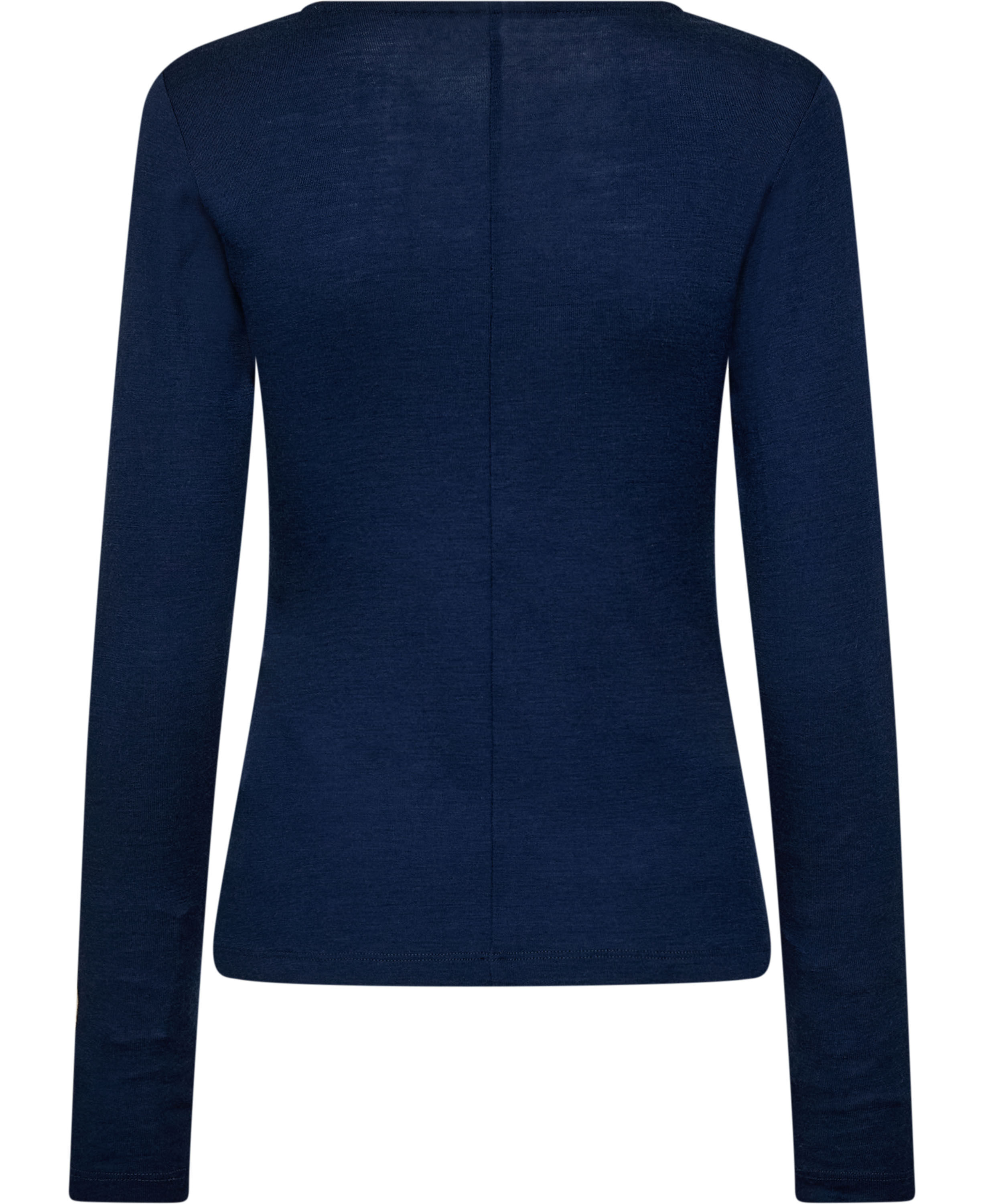 Cilla 16 V-halset bluse - 100% merino wool RWS