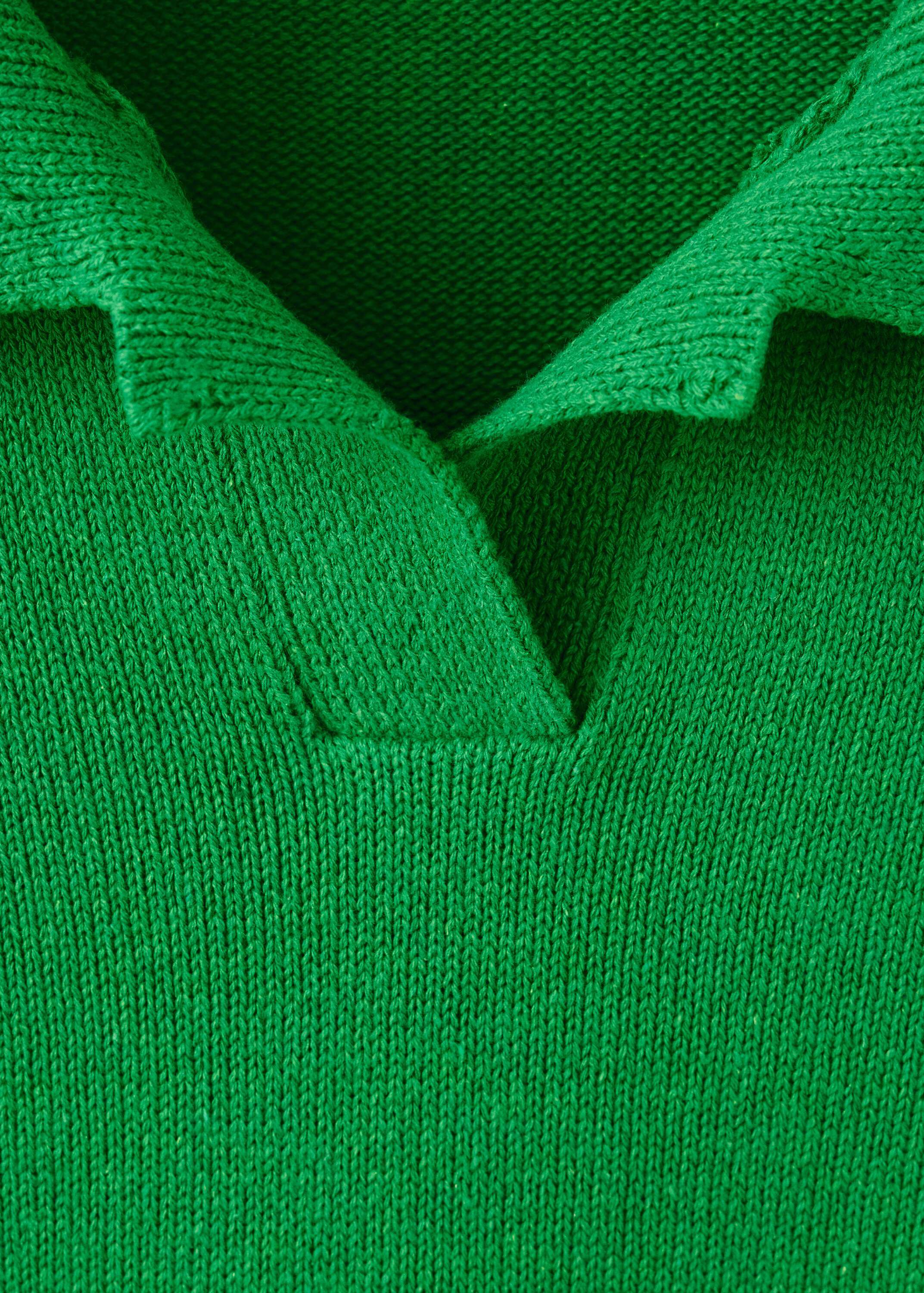 Knitted polo-neck sweater