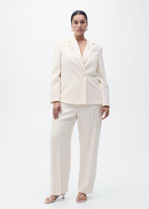Straight-fit suit jacket