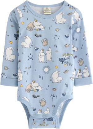Long-sleeved bodysuit in soft cotto