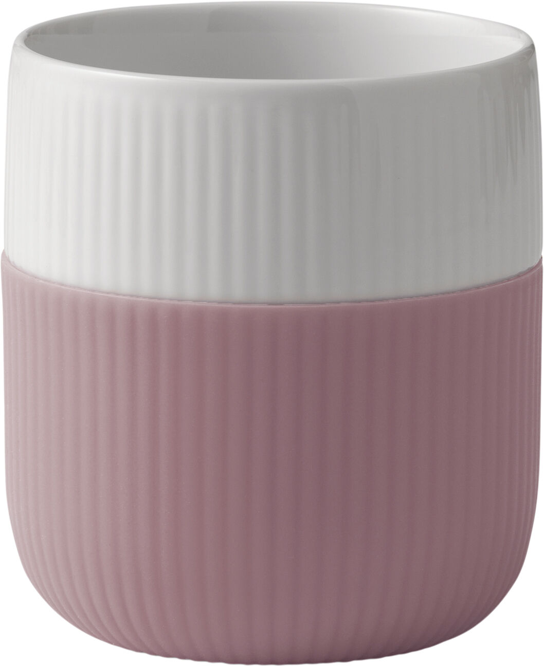 Fluted Contrast Mug 35cl Rose