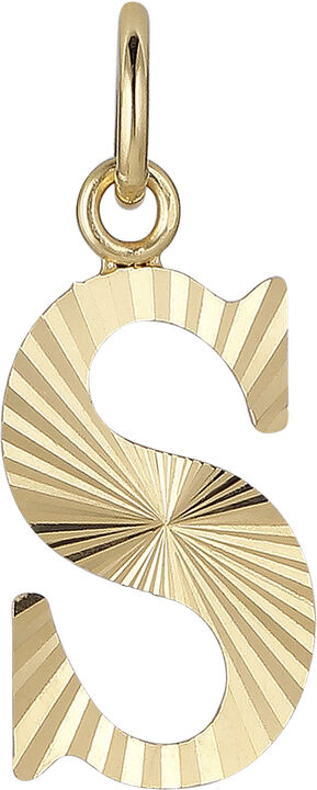 Reflection Letters, gold-plated sterling silver-S