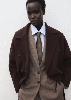 Handmade oversized wool coat