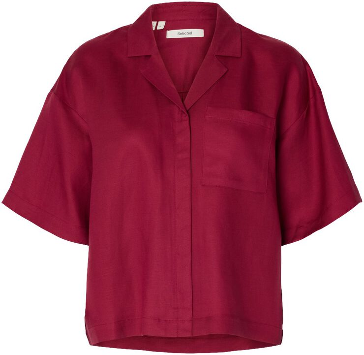 SLWLYRA 2/4 BOXY LINEN BLEND SHIRT
