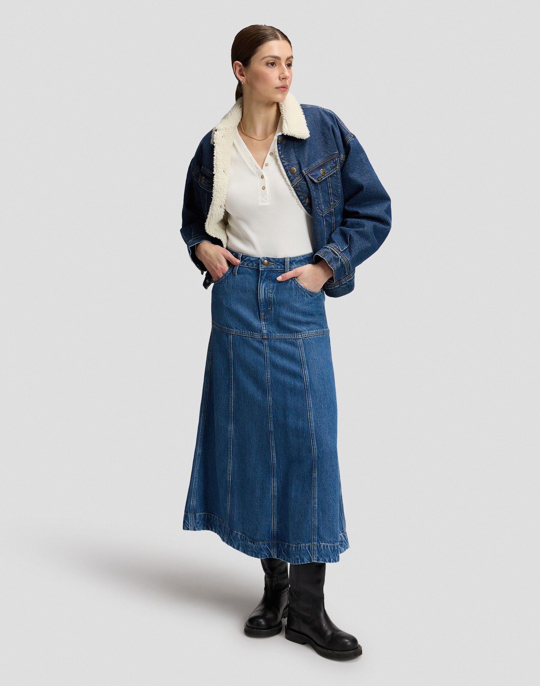 SEAMED_MIDI_SKIRT TORRENTIAL