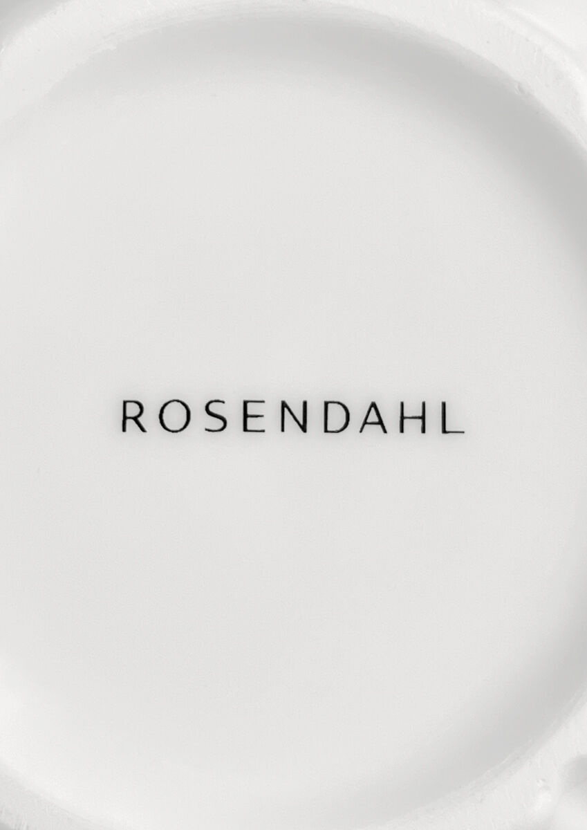 GC Cottage Sk&aring;l &Oslash;19 cm hvid m. deko