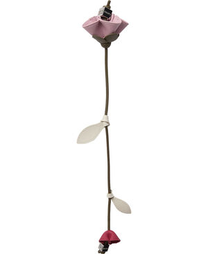 Flower Recycled Leather Bag Charm