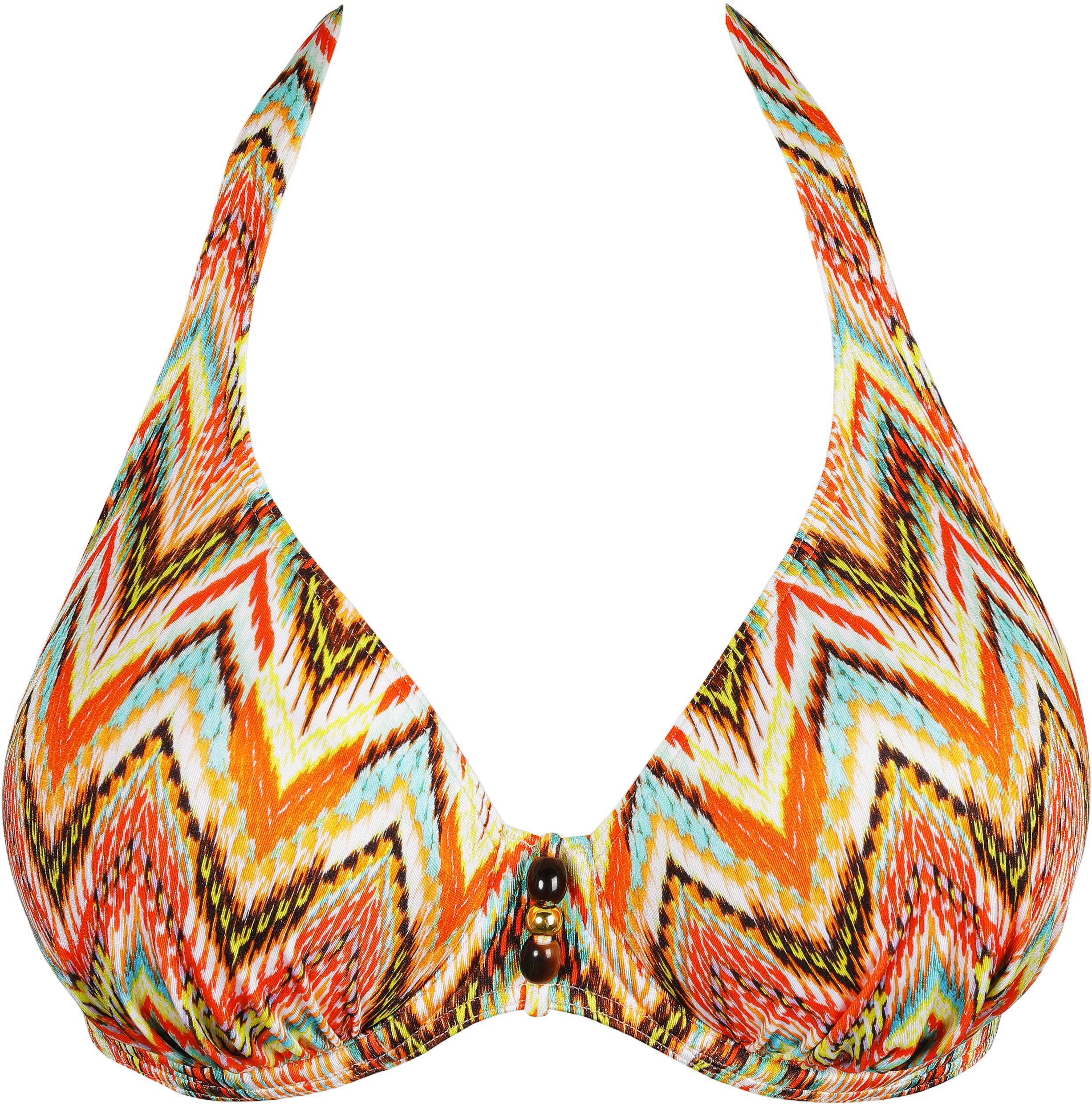 Tubou half padded plunge bikini top