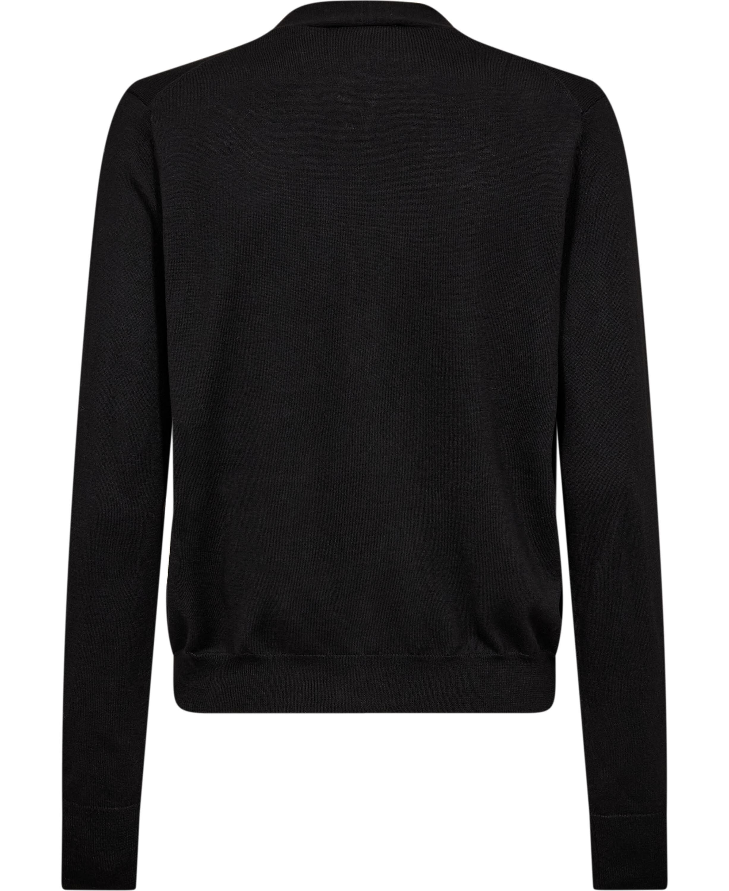 V-neck knitted cardigan