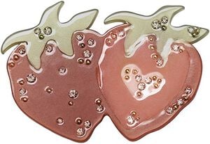 Baia Brooch Cranberry