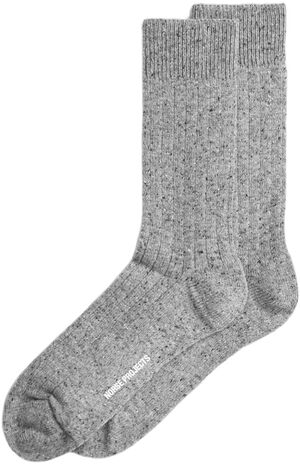 Bjarki Neps Wool Rib Sock