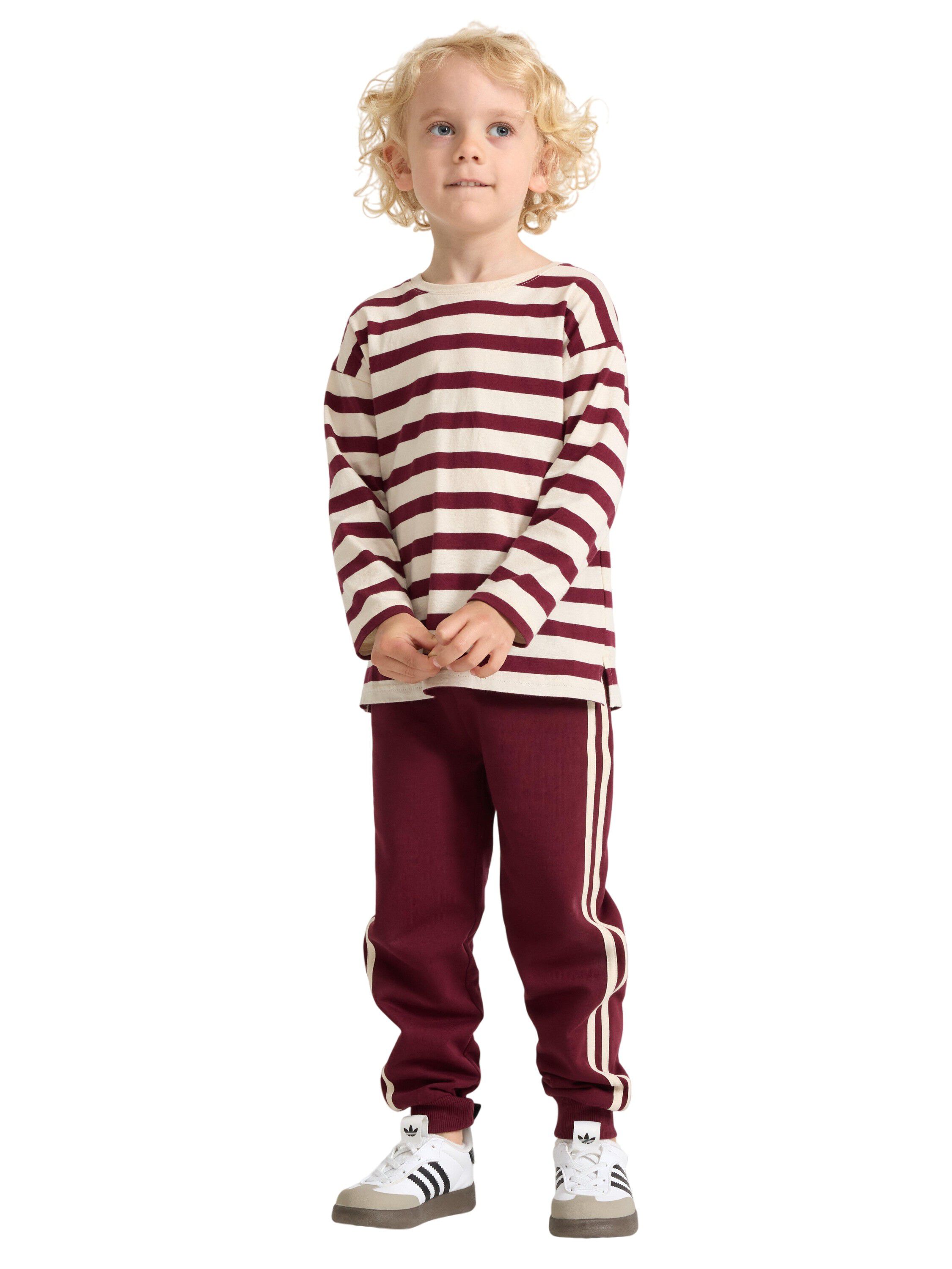 Bekv&auml;ma mjukisbyxor i bomullstrik�