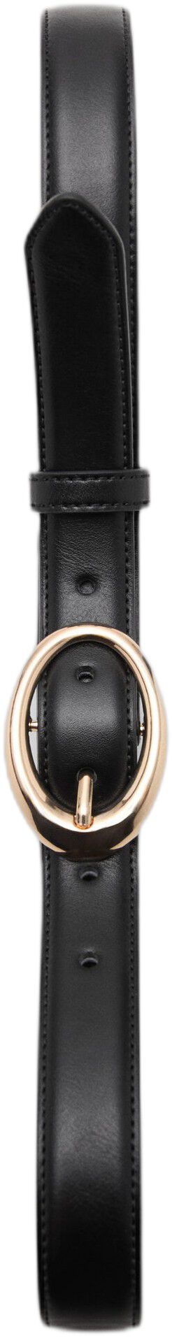 Oval buckle belt