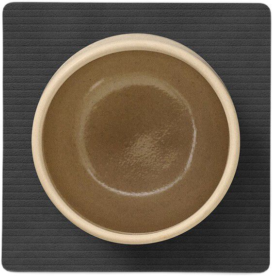 Glass Mat Square Corduroy Black