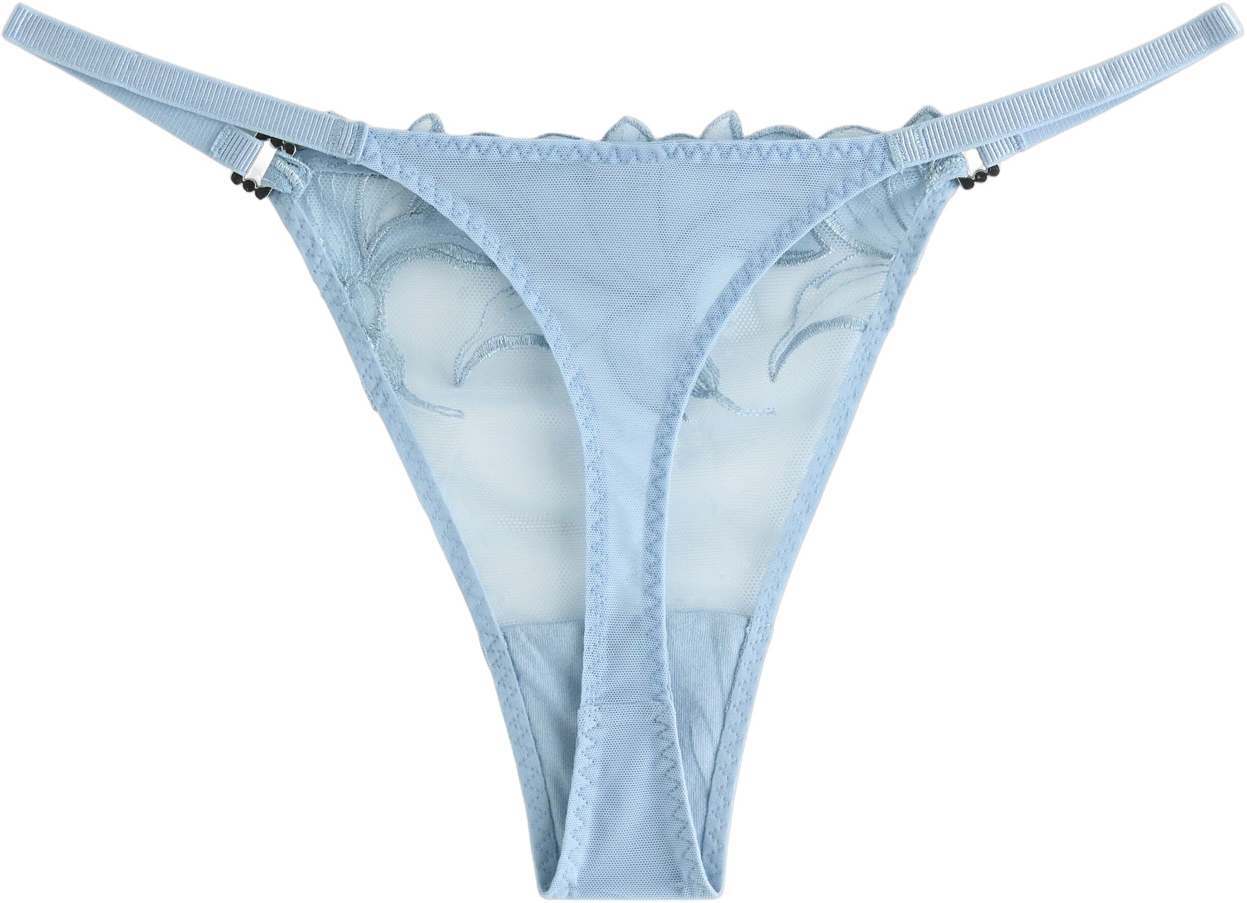 Thong with a low waist in lace and