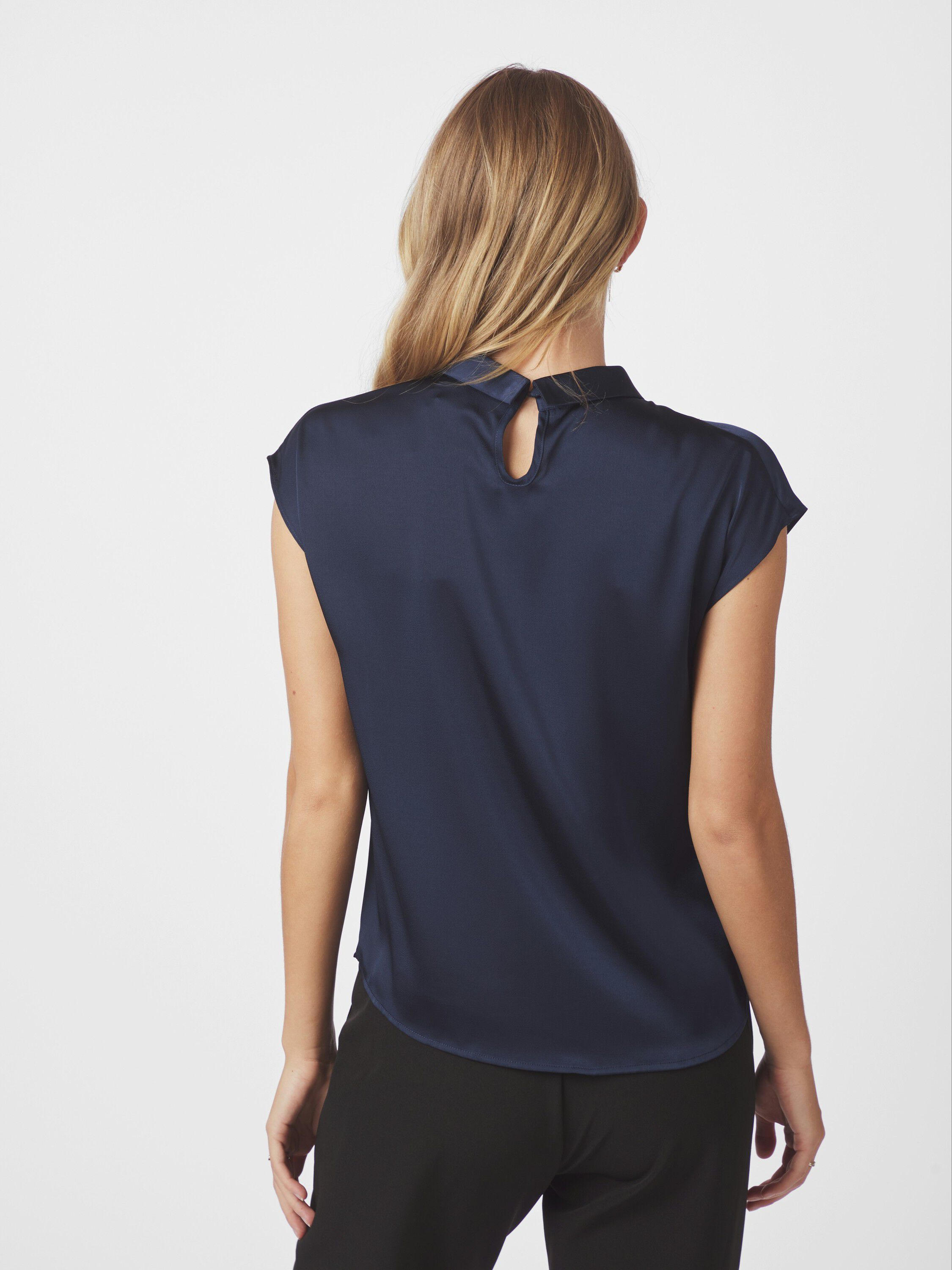 Fleur Drapy Satin Blouse