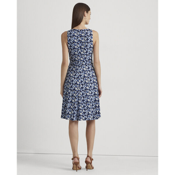 Floral Jersey Sleeveless Dress