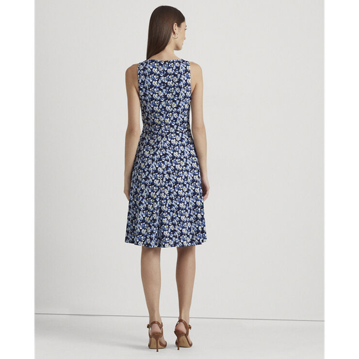 Floral Jersey Sleeveless Dress