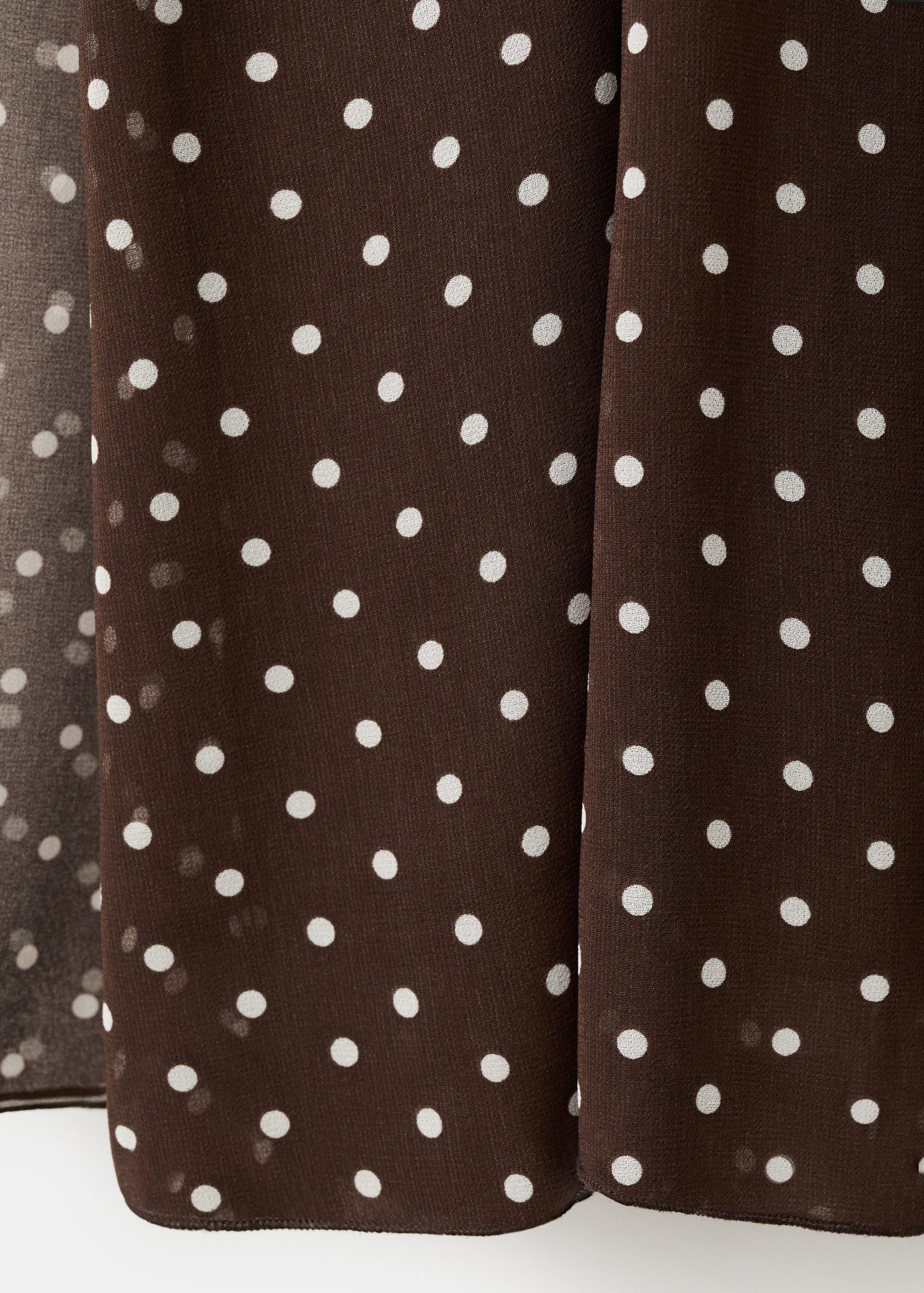 Polka dots long dress