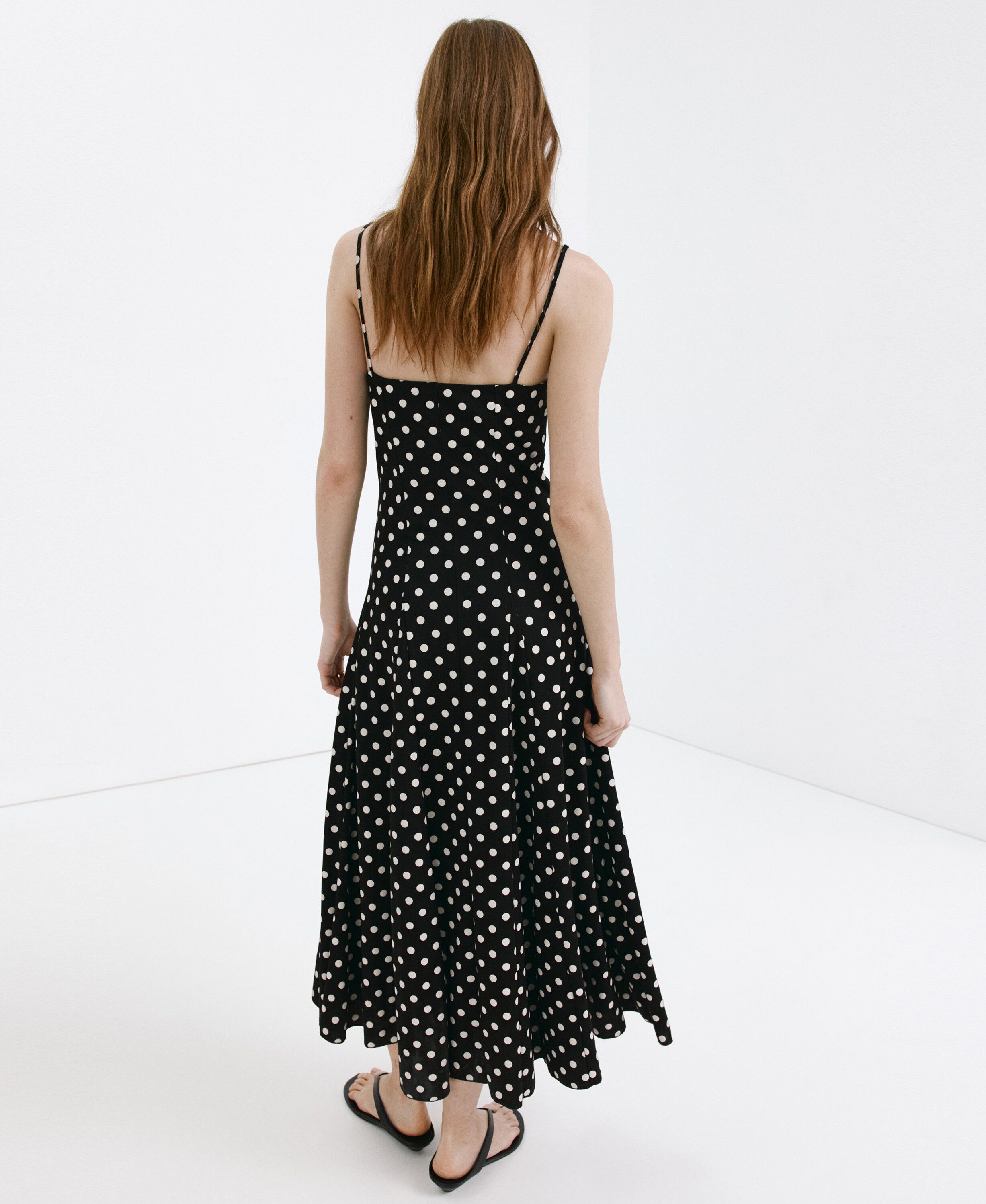 A-line dress with godets