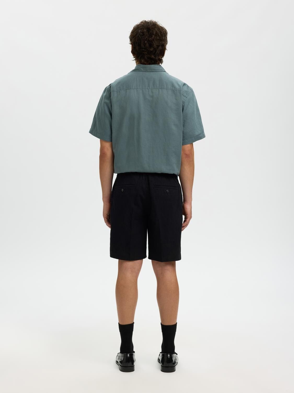 Slmregular-Leroy Linen Bld Shorts Noos