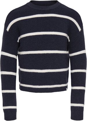 KMGFRANCA LIFE SHORT LS STRIPE KNT