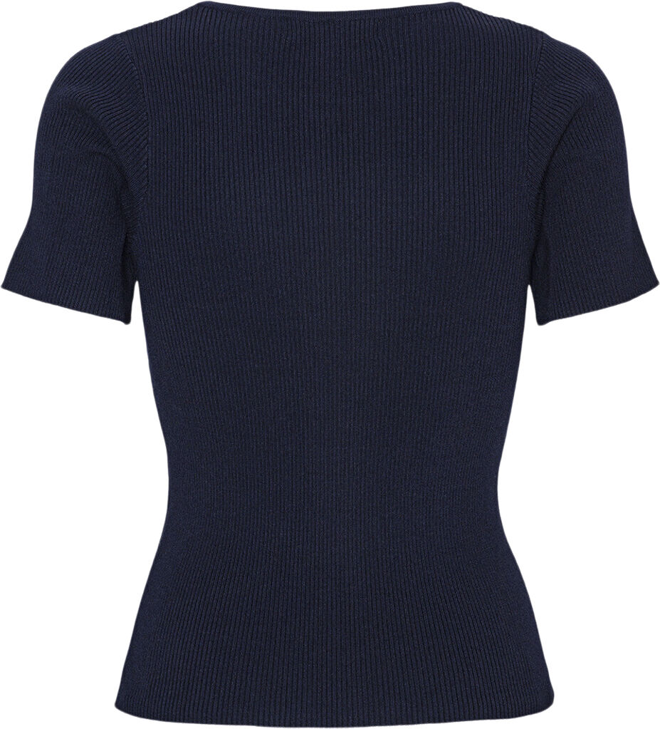 Rib Knit Short Sleeve Top