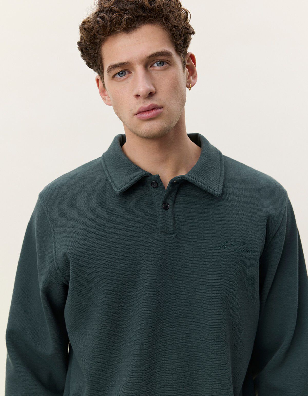 Piqu&eacute; Polo Sweatshirt